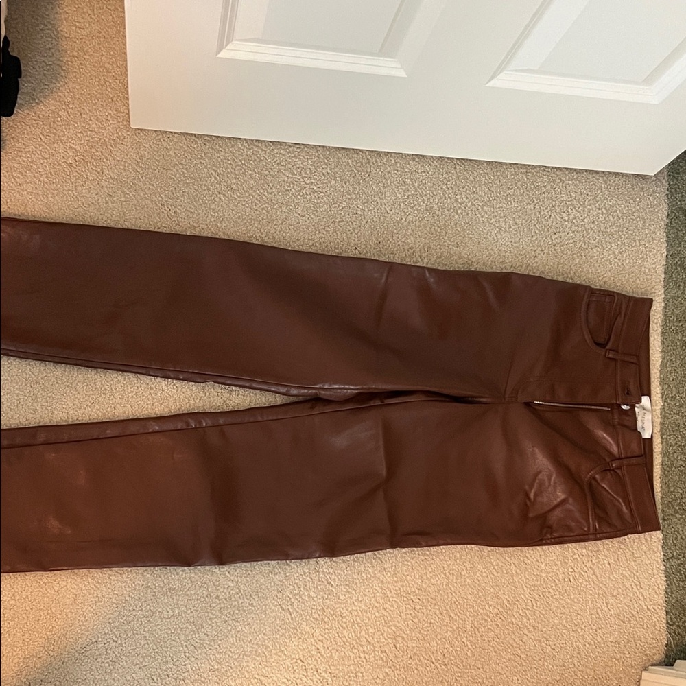 Wilfred Melina Chocolate Leather Trousers